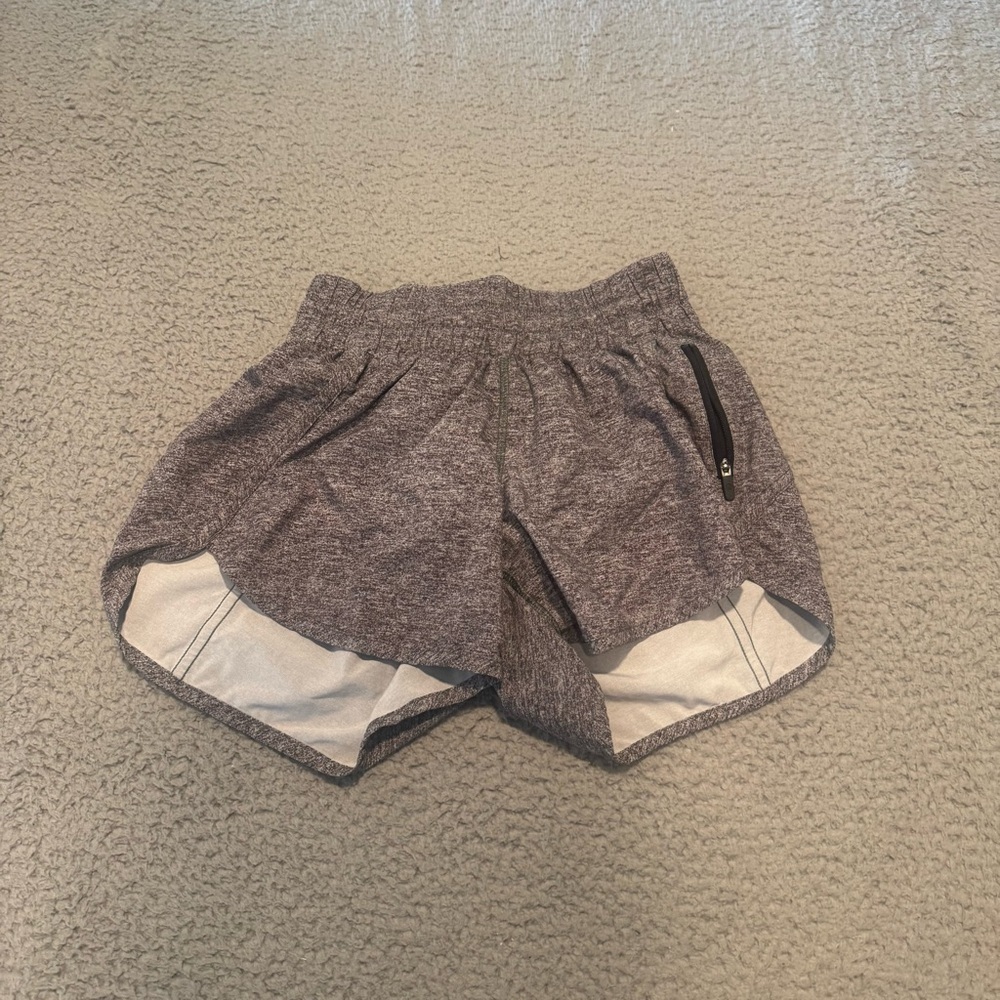 Lululemon Tracker Short V 4" Heather Lux Multi Black Swift Low Rise Women’s SZ4
